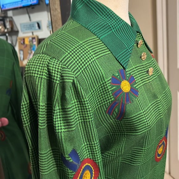 Vintage 70/80 Adel Simpson NY Wool Dress Size Large - Picture 5 of 14